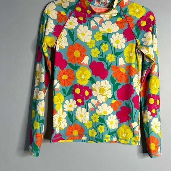 Mini Boden Floral Swim Rashguard SPF 13-14 - Picture 1 of 3